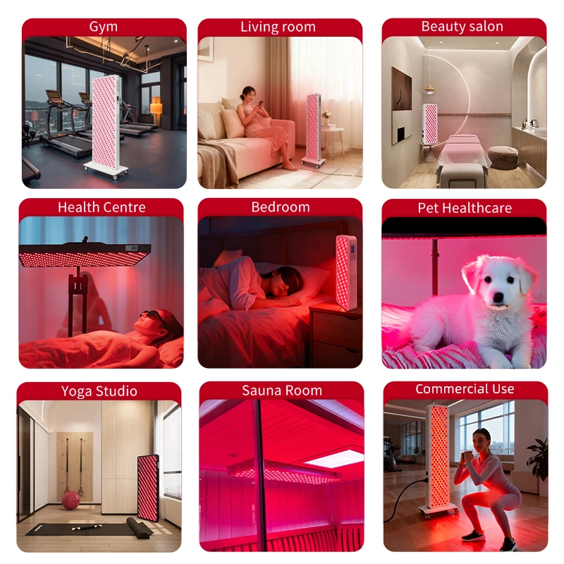 red light therapy application