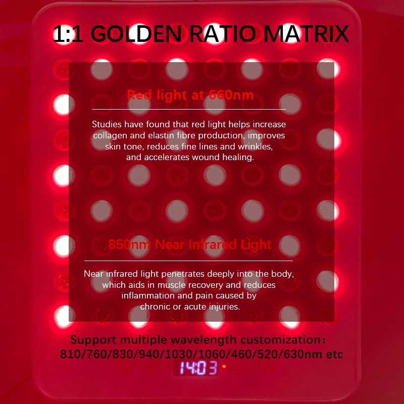 tabletop red light therapy lamp